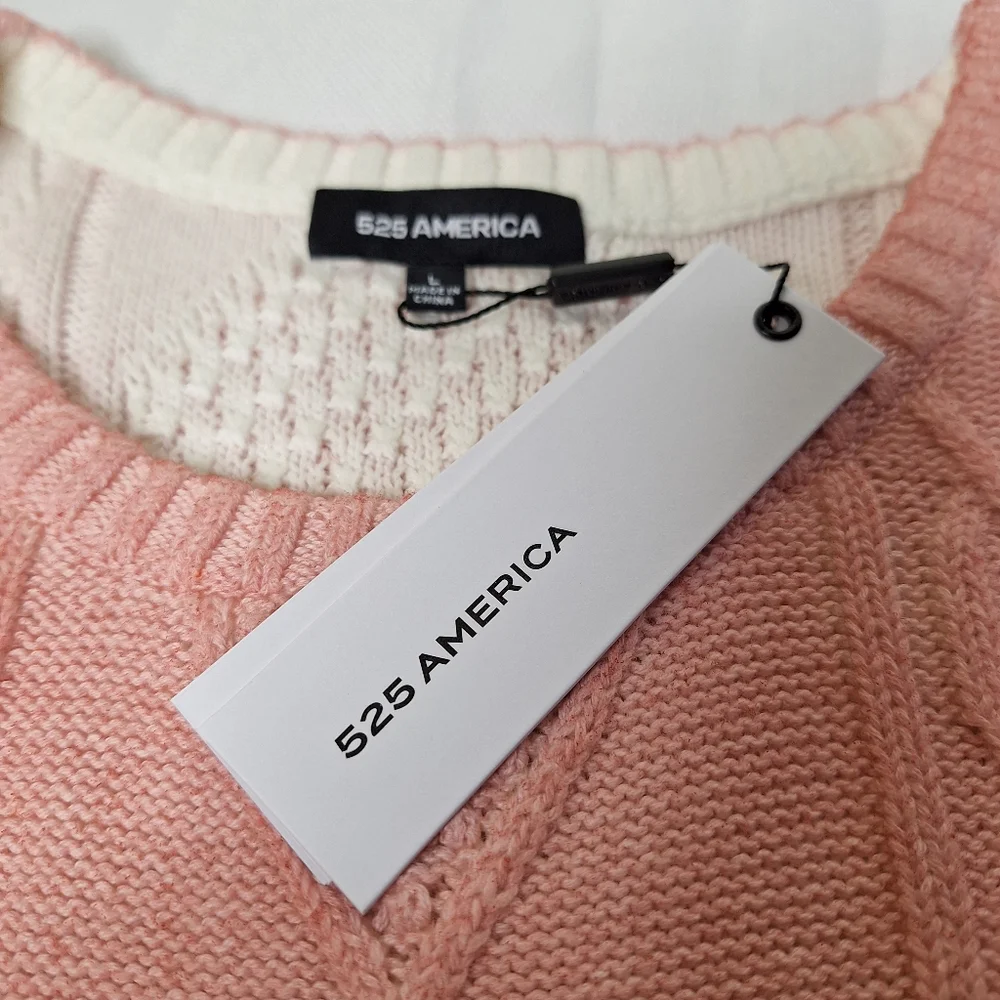 Granola girl, light academia, womens apple green and salmon pink vest. - Picture 6 of 9